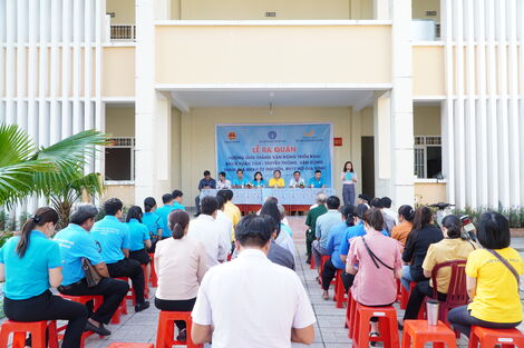 Tây Ninh: Ra quân hưởng ứng Tháng vận động, triển khai bảo hiểm xã hội toàn dân