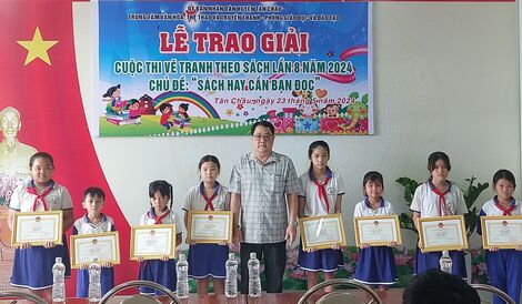 Tân Châu: Tổ chức cuộc thi Vẽ tranh theo sách năm 2024