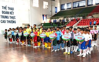 Khai mạc Giải Bóng đá nhi đồng Truyền hình Tây Ninh- Cúp Tân Nhiên 2024