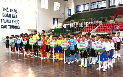 Khai mạc Giải Bóng đá nhi đồng Truyền hình Tây Ninh- Cúp Tân Nhiên 2024