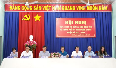 Cử tri phường Ninh Thạnh phản ánh các vấn đề về hạ tầng đô thị, quản lý khu phố