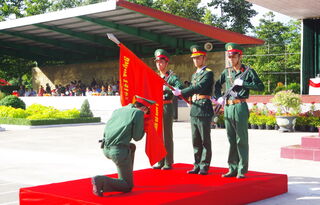 Trung đoàn 5 tổ chức lễ tuyên thệ chiến sĩ mới năm 2024
