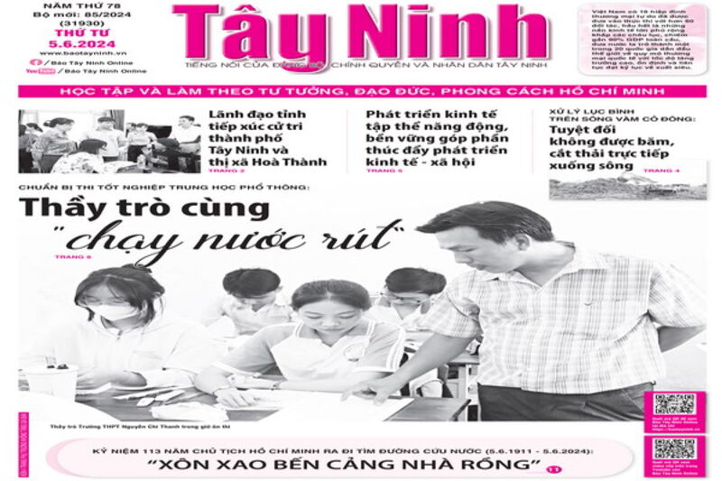 Điểm báo in Tây Ninh ngày 05.06.2024