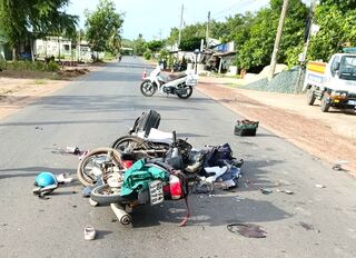 Tân Biên: Tai nạn giao thông nghiêm trọng tại xã Hoà Hiệp