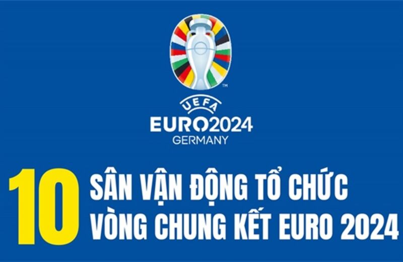 10 sân vận động tổ chức vòng chung kết EURO 2024