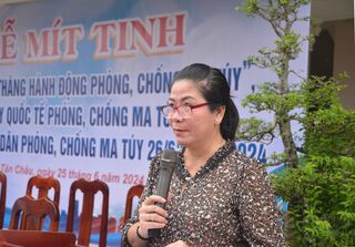 Tân Châu: Mít tinh hưởng ứng Tháng hành động phòng, chống ma tuý năm 2024