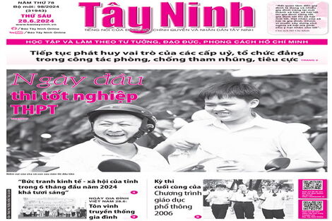 Điểm báo in Tây Ninh ngày 28.06.2024