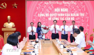 Ban Bí thư bổ nhiệm đồng chí Đinh Thị Mai làm Phó Trưởng Ban Tuyên giáo Trung ương