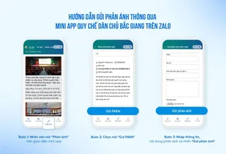 Tỉnh Bắc Giang ra mắt mini app Quy chế dân chủ trên Zalo