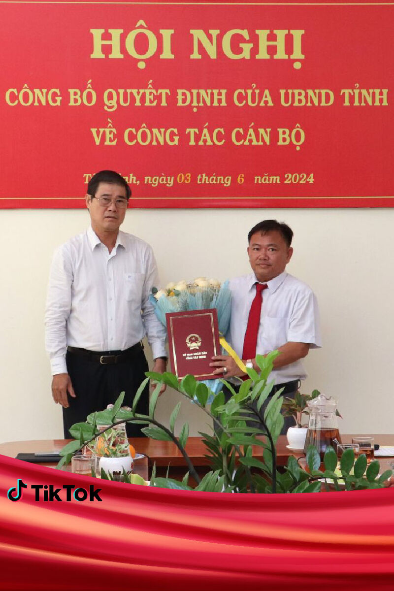 Ông Hà Minh Dảo giữ chức Phó Giám đốc Sở Khoa học và Công nghệ Tây Ninh