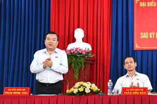 Đoàn Đại biểu Quốc hội tỉnh Tây Ninh tiếp xúc cử tri huyện Bến Cầu