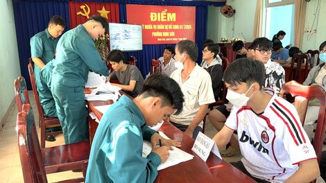 Thành phố Tây Ninh: Tổ chức đăng ký nghĩa vụ quân sự bổ sung