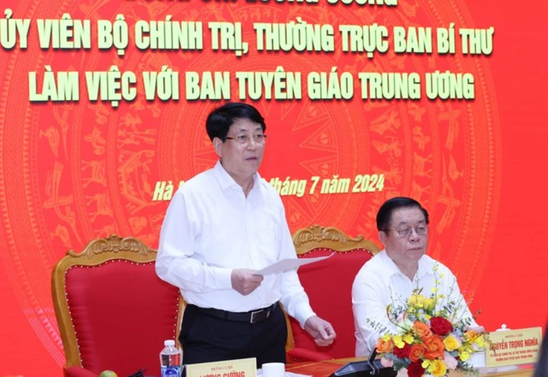 Thường trực Ban Bí thư làm việc với Ban Tuyên giáo T.Ư