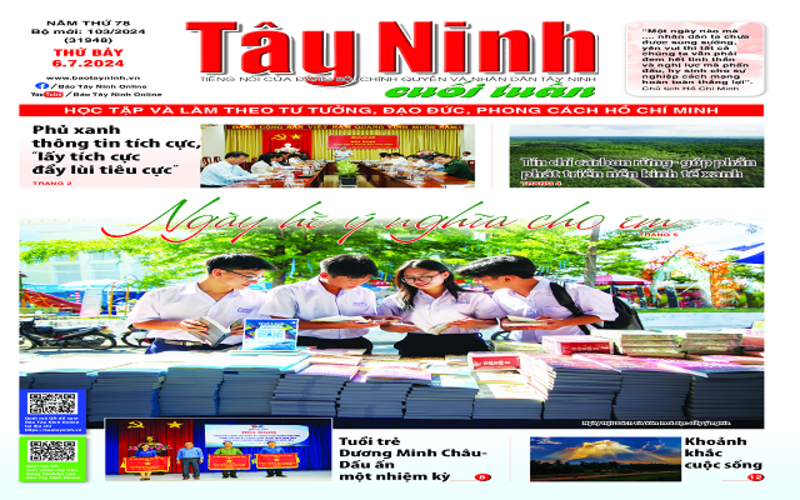 Điểm báo in Tây Ninh ngày 06.07.2024