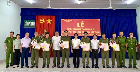 Xã Hiệp Thạnh (huyện Gò Dầu): Ra mắt lực lượng tham gia bảo vệ an ninh trật tự ở cơ sở