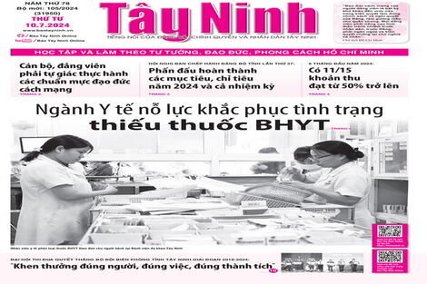 Điểm báo in Tây Ninh ngày 10.7.2024