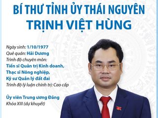 Bí thư Tỉnh ủy Thái Nguyên Trịnh Việt Hùng