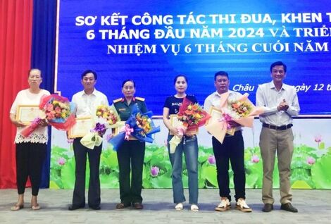 Châu Thành: Sơ kết công tác thi đua, khen thưởng 6 tháng đầu năm 2024