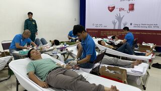 Thành phố Tây Ninh: Tiếp nhận 146 đơn vị máu