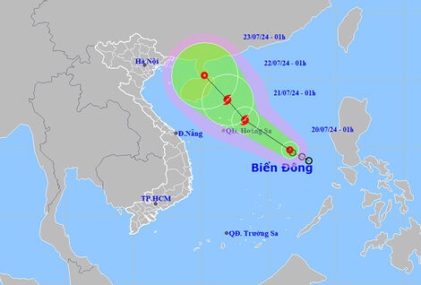 Thời tiết ngày 20/7: Áp thấp nhiệt đới có thể mạnh lên thành bão, mưa dông tại nhiều nơi