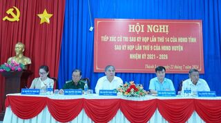 Phó Chủ tịch HĐND tỉnh Nguyễn Thanh Phong tiếp xúc cử tri xã Thành Long