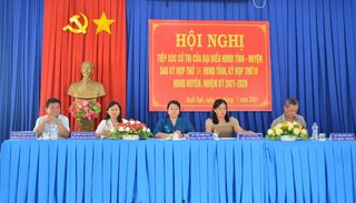 Đại biểu HĐND tỉnh, huyện tiếp xúc cử tri 2 xã Tân Hoà, Suối Ngô