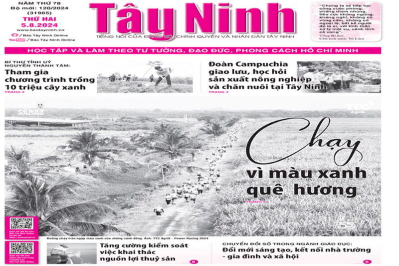 Điểm báo in Tây Ninh ngày 05.8.2024