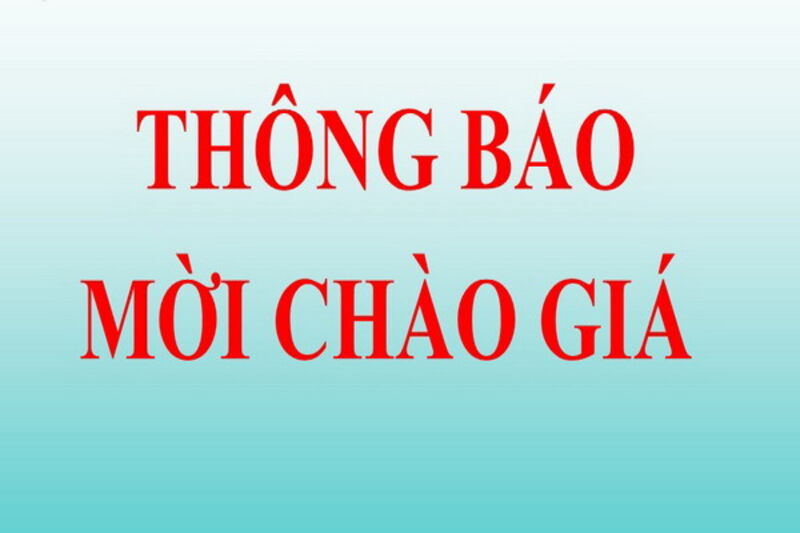 Báo Tây Ninh thông báo mời chào giá