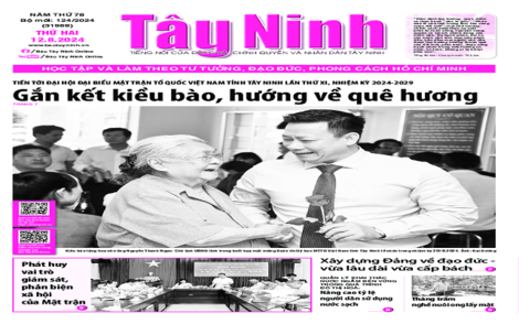 Điểm báo in Tây Ninh ngày 12.08.2024