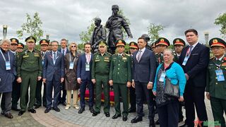 Đại tướng Phan Văn Giang dự Lễ khánh thành Đài tưởng niệm các chiến sĩ tình nguyện quốc tế Việt Nam tại Nga