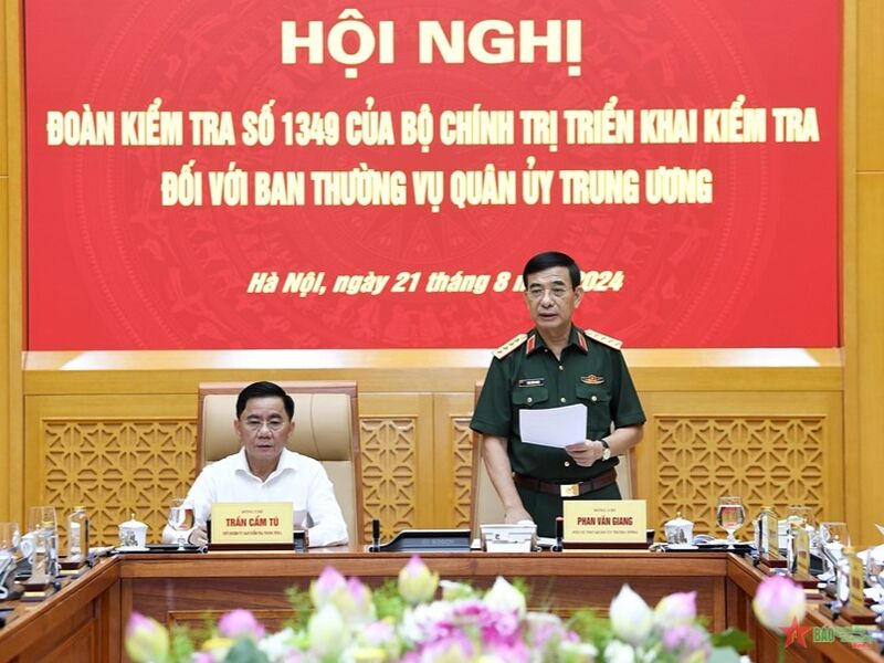 Đoàn kiểm tra của Bộ Chính trị triển khai kiểm tra đối với Ban Thường vụ Quân ủy Trung ương