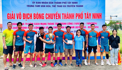 TP. Tây Ninh: Khai mạc giải vô địch bóng chuyền năm 2024