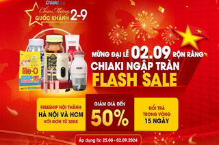 Thả ga mua sắm giảm giá 50% tại chương trình sale 2-9 của Chiaki.vn