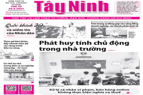 Điểm báo in Tây Ninh ngày 28.08.2024