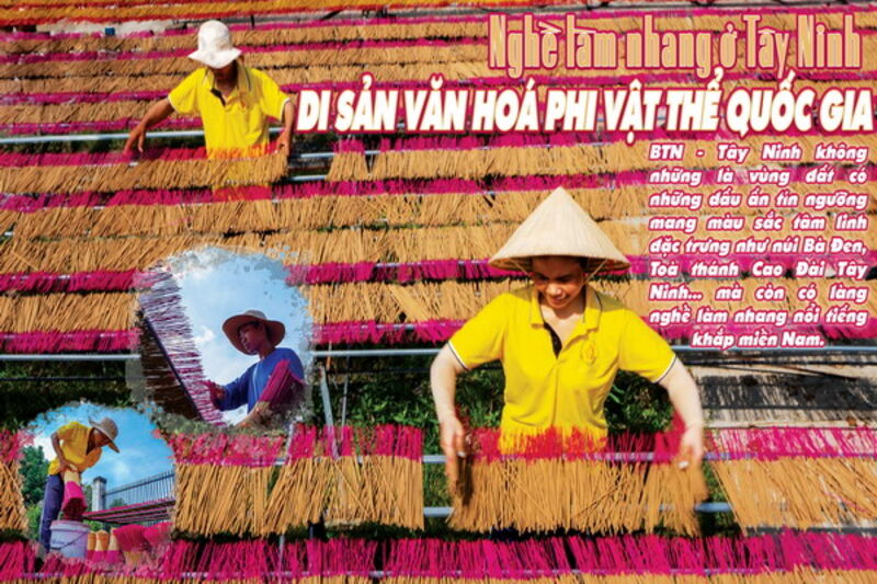 Nghề làm nhang ở Tây Ninh - Di sản văn hoá phi vật thể quốc gia