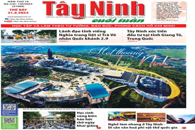 Điểm báo in Tây Ninh ngày 31.08.2024