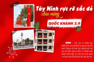 Tây Ninh rực rỡ sắc đỏ chào mừng Quốc khánh 2.9