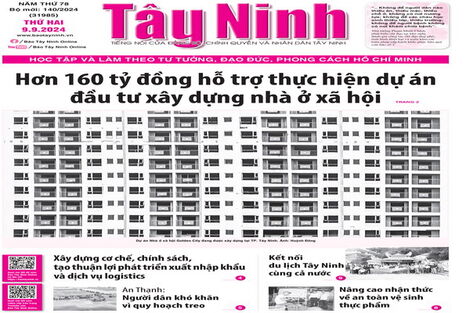 Điểm báo in Tây Ninh ngày 09.09.2024