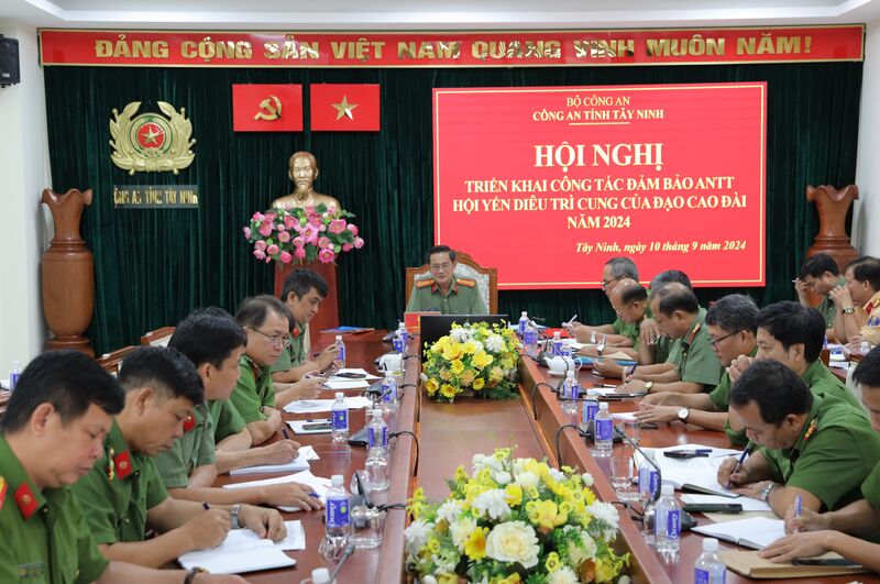 Công an Tây Ninh: Triển khai kế hoạch bảo đảm an ninh trật tự Đại lễ Hội yến Diêu Trì cung