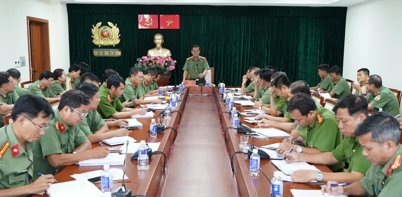 Công an tỉnh Tây Ninh: Giao ban công tác an ninh quý III.2024