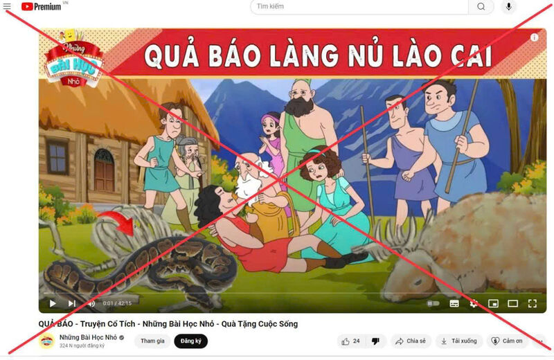 Phẫn nộ hình ảnh clip với tựa đề “Quả báo làng Nủ Lào Cai”