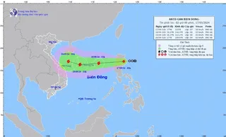 Áp thấp nhiệt đới gần Biển Đông thay đổi đường đi, dự báo hướng về phía miền Trung