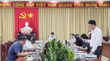 Sáng 24.9, Ban Chỉ đạo phòng, chống tham nhũng, tiêu cực tỉnh (gọi tắt Ban Chỉ đạo) họp phiên thứ 10 đánh giá kết quả hoạt động của Ban Chỉ đạo 9 tháng đầu năm, đề ra nhiệm vụ trọng tâm 3 tháng cuối năm 2024. Ông Nguyễn Thành Tâm- Bí thư Tỉnh uỷ, Chủ tịch HĐND tỉnh, Trưởng Ban Chỉ đạo tỉnh chủ trì phiên họp.