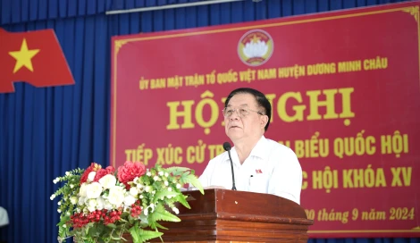 Mong cử tri, người dân Dương Minh Châu đồng lòng xây dựng quê hương giàu đẹp