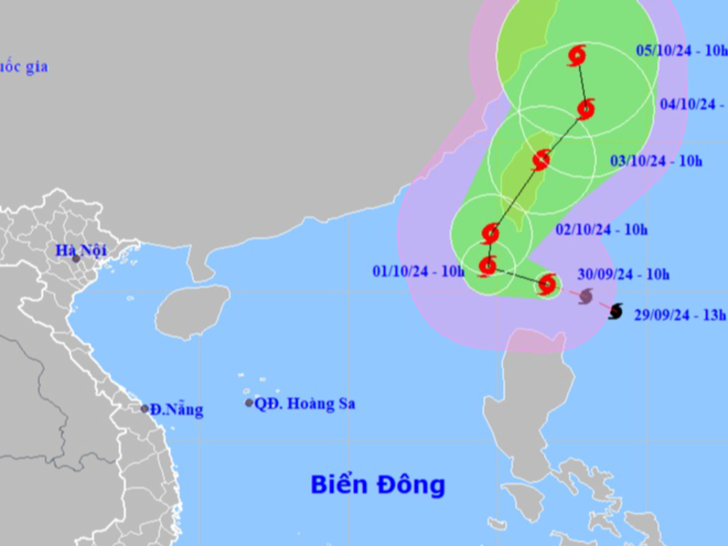 Bão Krathon giật trên cấp 17 có ảnh hưởng đến đất liền nước ta?