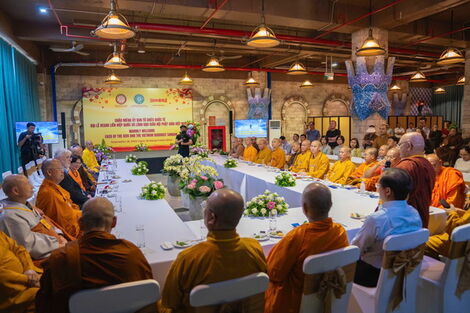 Đoàn đại biểu Vesak 2025 đến thăm và làm việc tại núi Bà Đen Tây Ninh