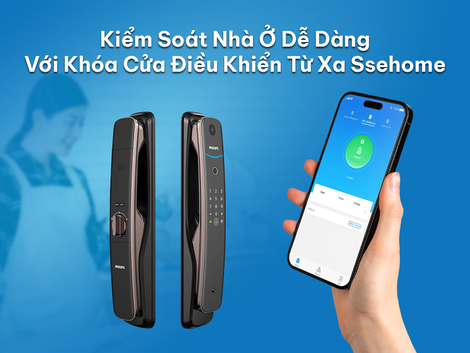 Kiểm soát nhà ở dễ dàng với khoá cửa điều khiển từ xa Ssehome