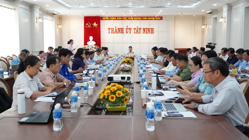 Thành uỷ Tây Ninh: Hội nghị Ban Chấp hành Đảng bộ thường kỳ