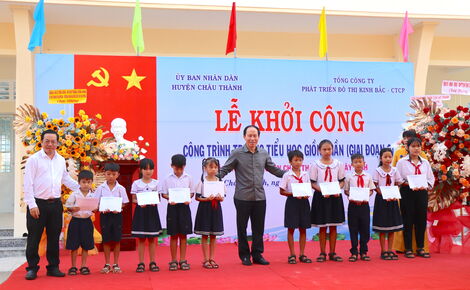 Khởi công xây dựng trường Tiểu học Giồng Nần (giai đoạn 2)