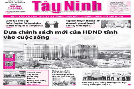 Điểm báo in Tây Ninh ngày 07.10.2024